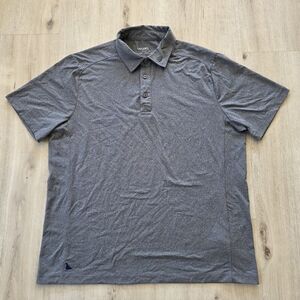 Untuckit Clavidor Polo Shirt Men's Size L Gray